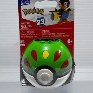 MEGA Construx Pokemon Wattrel Series 23 Pokeball Building Set 25 Pieces JCT22